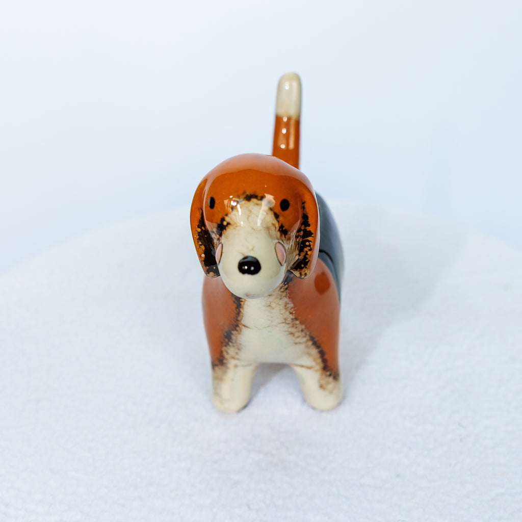 dog ceramic vase