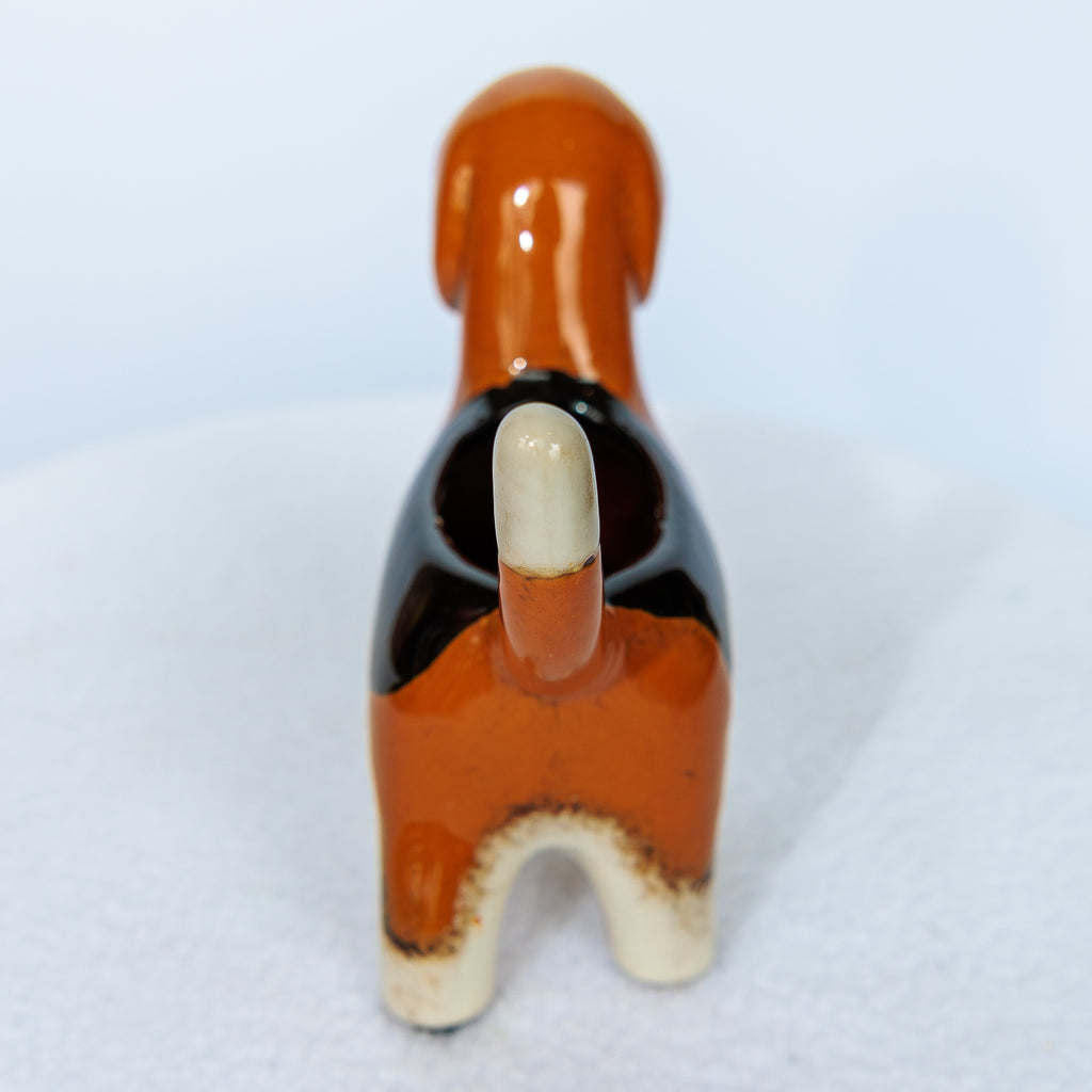 dog ceramic vase
