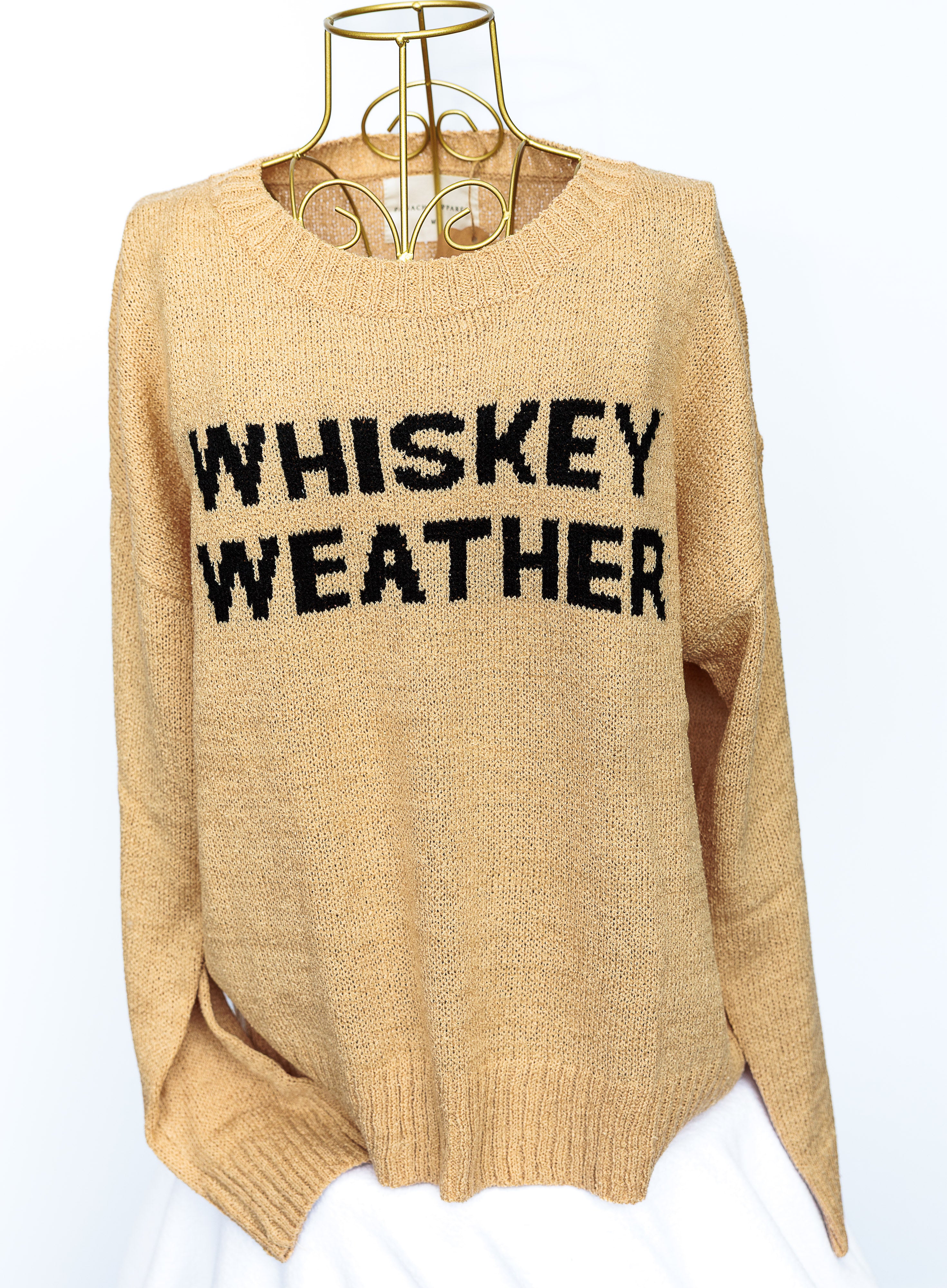 Whiskey Weather Sweater (65% acrylic, 35% polyester)