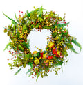 Apple and berry wreath