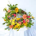 Spring mix with butterfly vine wreath