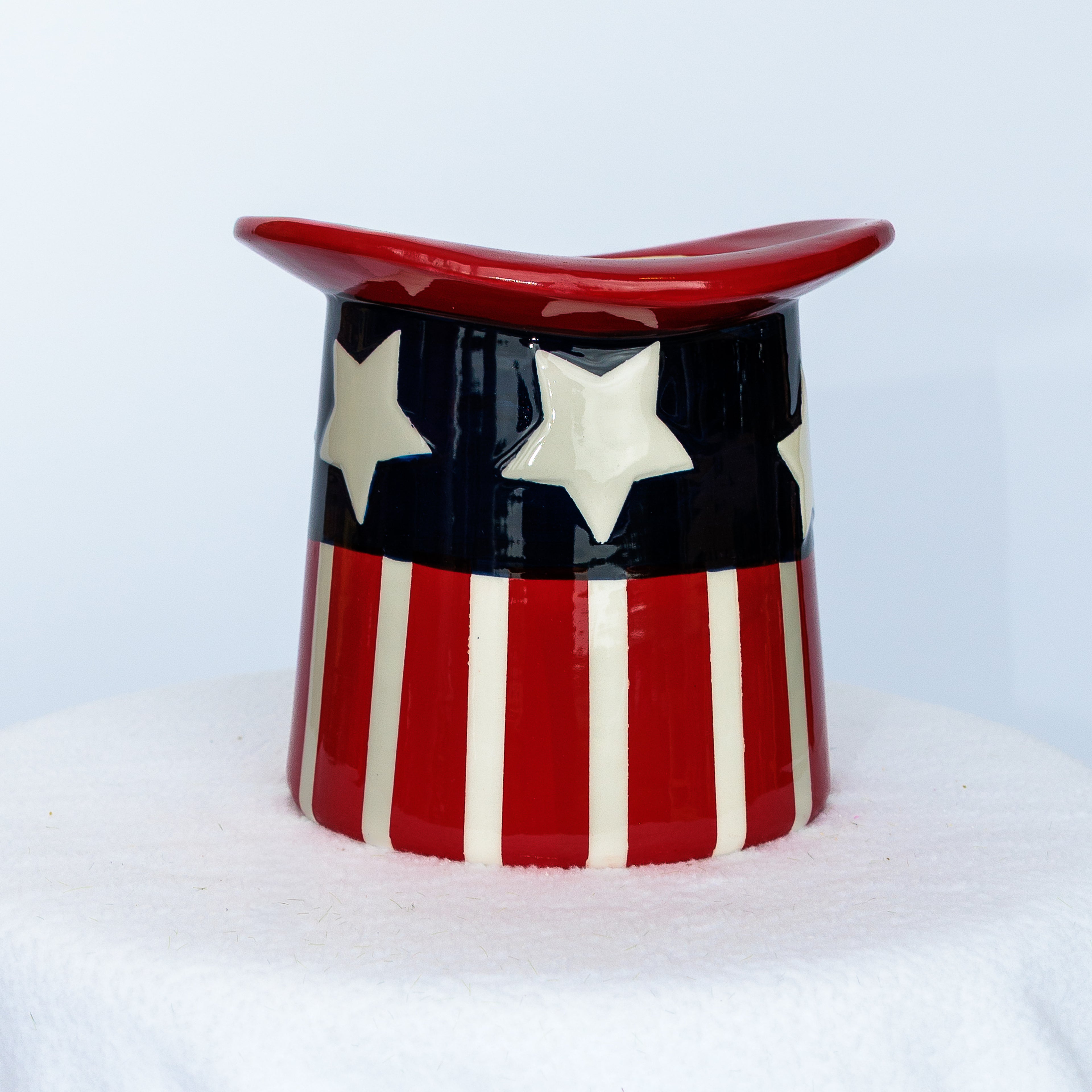 Red, White, and Blue Uncle Sam Hat planter