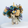 Small English bulldog vase